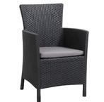 Allibert fauteuils met grijs zitkussen - 4 stuks beschikbaar, Ophalen, Zo goed als nieuw, Kunststof