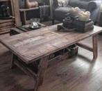 ~Stoer Sober Landelijk Houten Salontafel~, Ophalen of Verzenden, Zo goed als nieuw