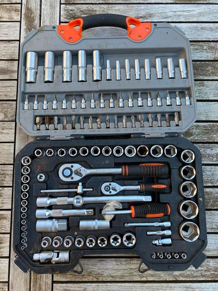 Doppenset Clark - Complete Gereedschapset, Doe-het-zelf en Verbouw, Gereedschap | Handgereedschap, Gebruikt, Ophalen of Verzenden