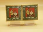 Twee doosjes oude verpakking scheerzeep Klaverblad Haarlem, Verzamelen, Ophalen of Verzenden, Zo goed als nieuw, Verpakking