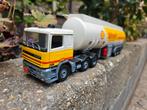 Tekno Daf 95 Shell met benzine oplegger, Hobby en Vrije tijd, Modelauto's | 1:50, Ophalen of Verzenden, Zo goed als nieuw, Bus of Vrachtwagen
