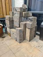 Gratis bielzen borders beton blokken banden, Ophalen, Gebruikt, 25 tot 50 cm, Biels