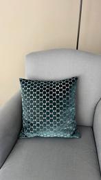 Claudi kussen 40x 40 cm, Huis en Inrichting, Woonaccessoires | Kussens, Ophalen of Verzenden, Zo goed als nieuw, Blauw, Vierkant