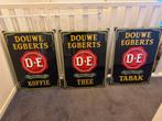 Replica Douwe Egberts emaille borden Koffie Thee en Tabak, Ophalen of Verzenden, Nieuw, Reclamebord