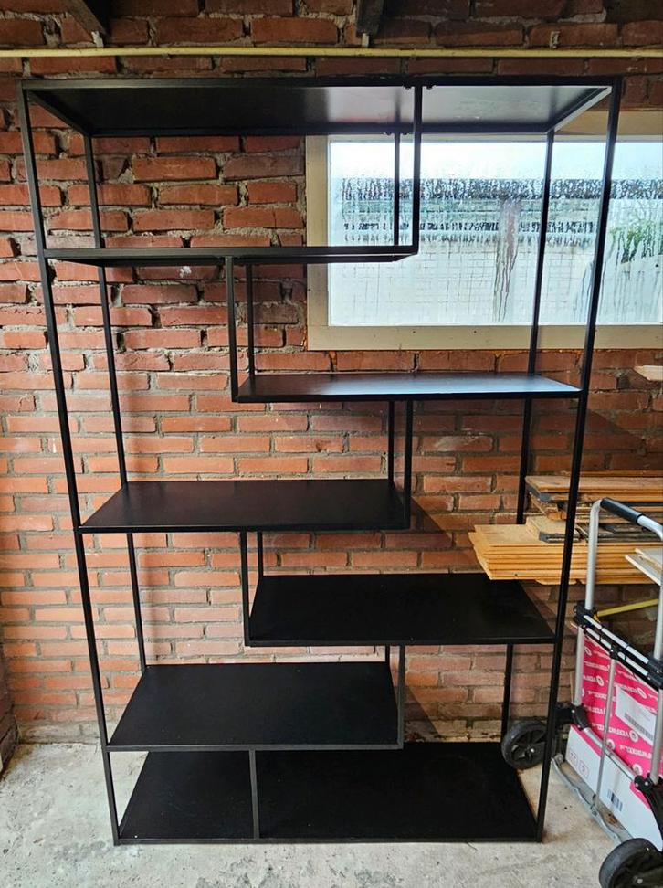 Metalen Vakkenkast Noor Karwei, Huis en Inrichting, Kasten | Wandmeubels, Gebruikt, 150 tot 200 cm, Minder dan 150 cm, 25 tot 50 cm