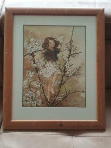 Prachtige aquarel van Ria Deen - Renkers bloemenmeisje beschikbaar voor biedingen
