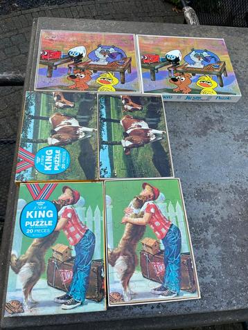 Vintage Junior King Puzzels - 3 Stuks beschikbaar voor biedingen