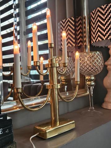 Gnosjö Konstsmide Kerst Kandelaar Messing Vintage beschikbaar voor biedingen