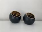Luxury Candle set Coco zwart/goud set-2 Nieuw!, Huis en Inrichting, Woonaccessoires | Kandelaars en Kaarsen, Overige materialen