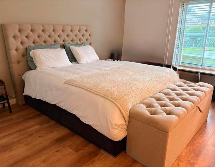 Complete boxspring Estella Capello Royal van Swiss Sense, Huis en Inrichting, Slaapkamer | Boxsprings, Zo goed als nieuw, 180 cm