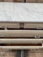 Een brocante kast ladekast met marmer bovenplaat, Ophalen