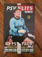 ⚽ Programma Uefa-Cup Psv - Pako Thessaloniki 2001-2002 ⚽, Ophalen of Verzenden, Zo goed als nieuw, PSV, Boek of Tijdschrift
