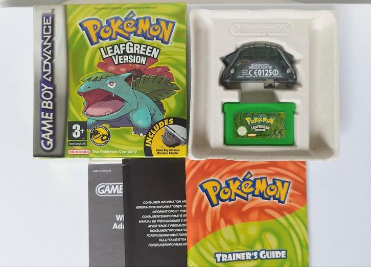 Pokémon Leaf Green CIB - Game Boy Advance, Spelcomputers en Games, Games | Nintendo Game Boy, Gebruikt, Role Playing Game (Rpg)