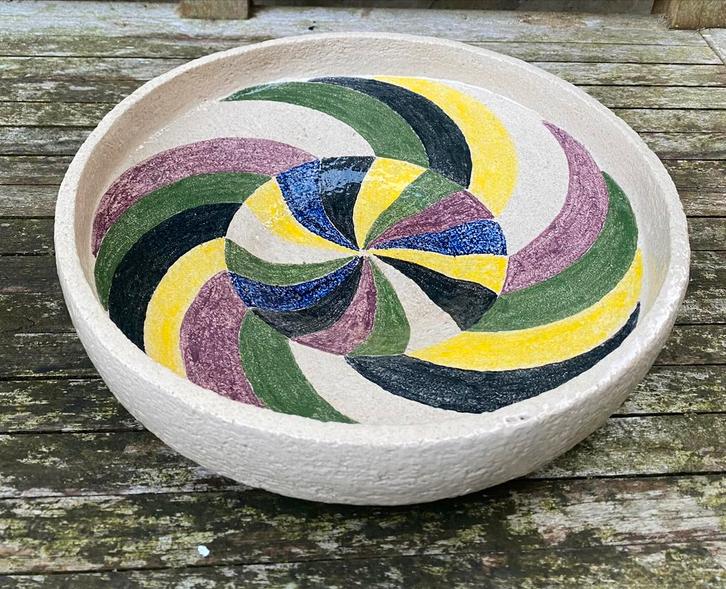 Geglazuurde schaal van keramiek, Antiek en Kunst, Antiek | Keramiek en Aardewerk, Ophalen of Verzenden