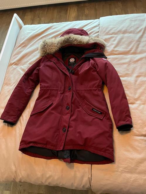 Canada Goose Rossclair Vrouwen Parka XL Grape (als nieuw), Kleding | Dames, Jassen | Winter, Zo goed als nieuw, Maat 46/48 (XL) of groter