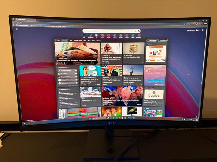 OMEN HP 31,5 inch QHD 165 Hz gaming monitor - OMEN 32c, Computers en Software, Monitoren, Zo goed als nieuw, 151 t/m 200 Hz, Ophalen of Verzenden