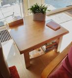 Massief geloogd eiken salontafel, Ophalen, Gebruikt, 100 tot 150 cm, Eikenhout