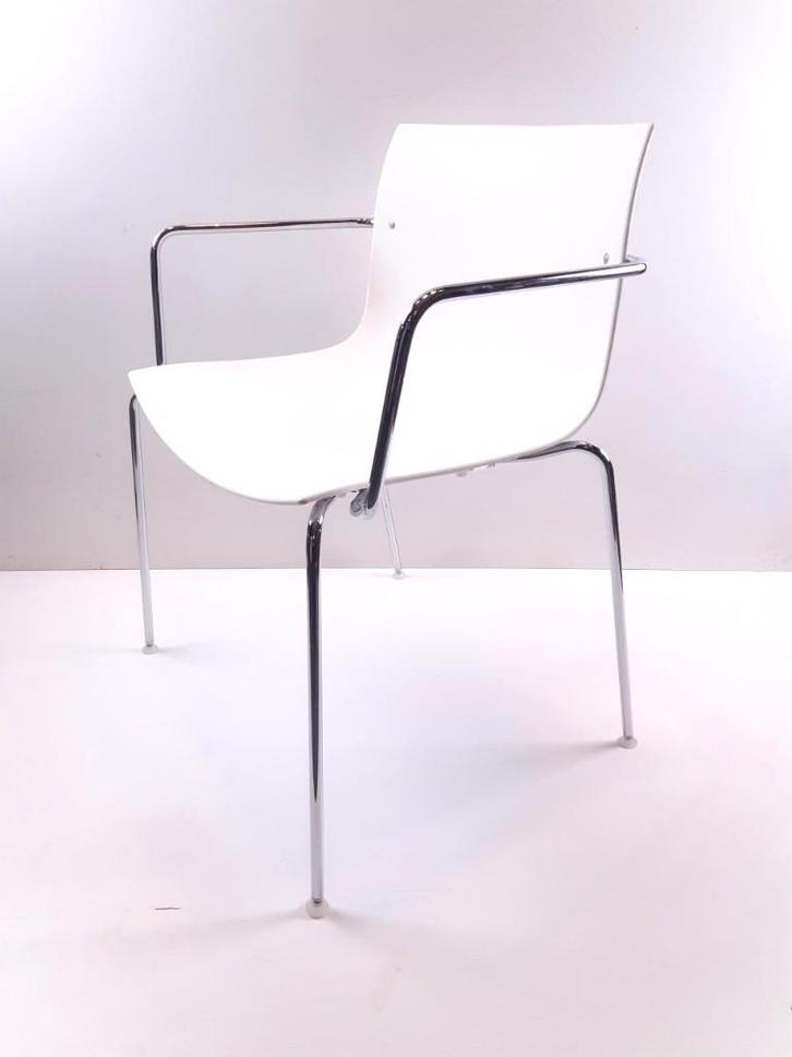 Arper Catifa 53 design stoel, Huis en Inrichting, Stoelen, Gebruikt, Vijf, Zes of meer stoelen, Kunststof, Metaal, Overige materialen