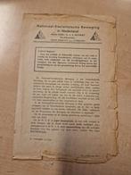 flyer ''Leidend Beginsel'' nsb (1934), Verzamelen, Militaria | Tweede Wereldoorlog, Ophalen of Verzenden