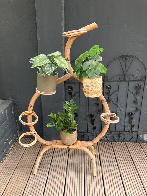 Vintage plantenstandaard, Tuin en Terras, Bloembakken en Plantenbakken, Gebruikt, Overige materialen, 60 cm of meer, Minder dan 60 cm