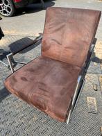 Bruine Suède Fauteuil - Eijerkamp, Huis en Inrichting, Stoelen, Ophalen, Gebruikt, Bruin, Leer