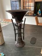 Bronzen Japanse trompetvaas, Antiek en Kunst, Ophalen of Verzenden, Brons