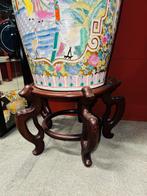 Mega grote Chinese vaas op voetstuk vloervaas, Ophalen, A, A, A