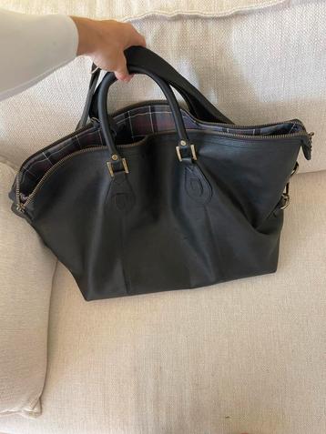 Barbour Leren Weekendtas - Stijlvol & Ruim! beschikbaar voor biedingen