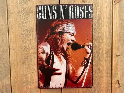Metaalbord Guns N Roses 20x30, Cd's en Dvd's, Vinyl Singles, Zo goed als nieuw, Overige typen, Rock en Metal, Overige formaten