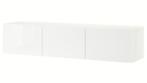 BESTÅ Tv-meubel wit/Selsviken hoogglans, Huis en Inrichting, Kasten | Wandmeubels, Ophalen, 25 tot 50 cm, Minder dan 100 cm