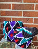 Wollen manden, decoratie manden verschillende kleuren, Verzenden, Nieuw, Rond, Riet