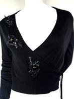 PINKO CASHMERE BLEND TRUI MET PAILETTEN, S (NEW €249)💖💖💖, Pinko, Zwart, Ophalen of Verzenden, Zo goed als nieuw