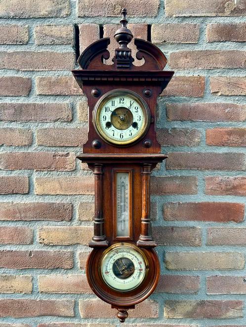 Prachtige barometer klok, Antiek en Kunst, Antiek | Klokken, Ophalen of Verzenden