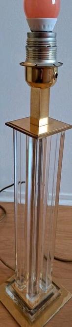 Mooie Regency 4 acryl glazen collumns koperen accenten lamp, Antiek en Kunst, Antiek | Lampen, Ophalen