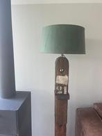 Staande houten lamp, Huis en Inrichting, 100 tot 150 cm, Zo goed als nieuw, Hout, Ophalen