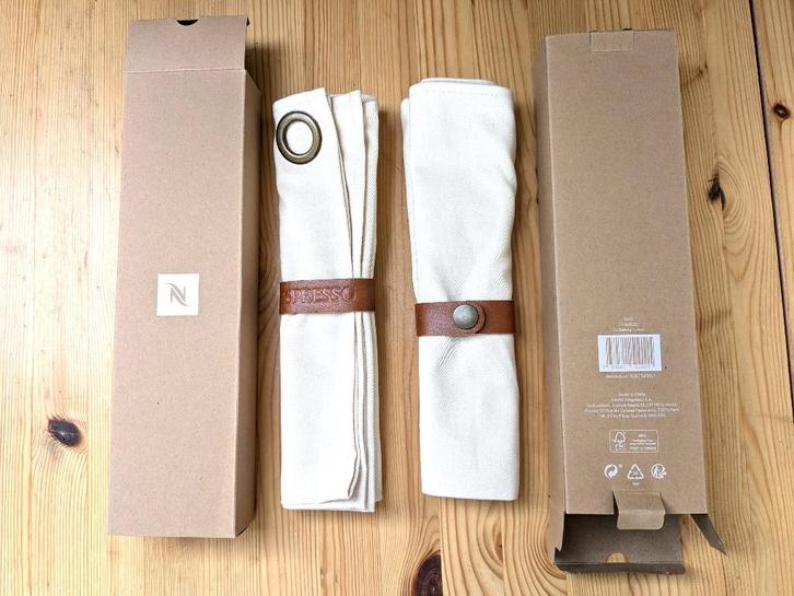 Nespresso 2 originele Barista Towels, met ophangoog., Witgoed en Apparatuur, Koffiemachine-accessoires, Nieuw, Ophalen of Verzenden