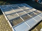 Overheaddeur handbediend. 3,50 x3,50m. 5 panelen plexiglas., Doe-het-zelf en Verbouw, Ophalen, Garagedeur, Zo goed als nieuw, 120 cm of meer