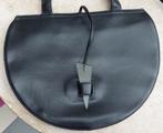 Bijzondere leren vintage design tas met bijzondere sluiting, Ophalen of Verzenden, Gebruikt, Zwart, Handtas
