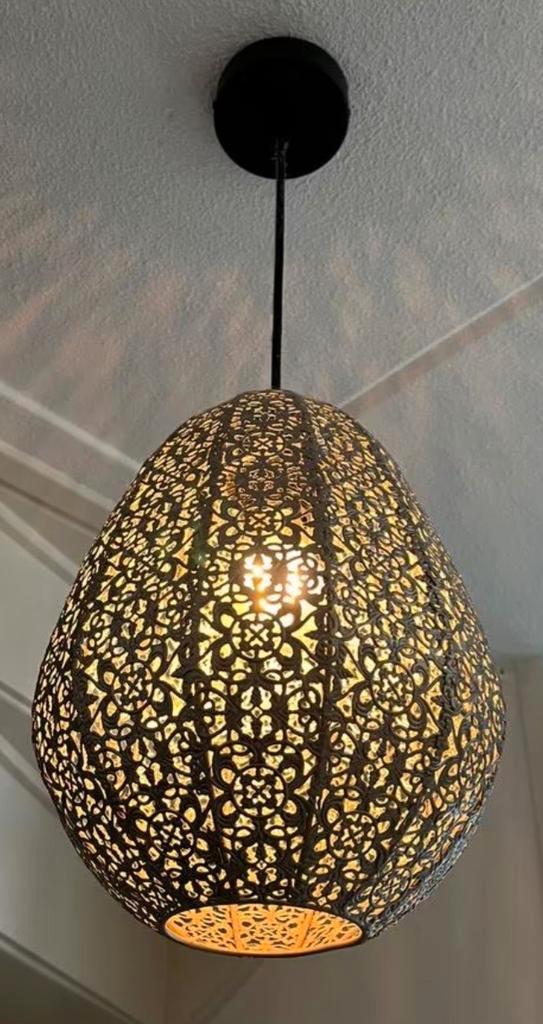 Aisha Hanglamp Ø22.5 cm - Mooie Lichteffecten!, Huis en Inrichting, Lampen | Hanglampen, Minder dan 50 cm, Metaal, Ophalen of Verzenden