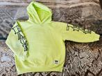 Vingino neon gele hoodie sweater trui maat 122/128, Gebruikt, Verzenden, Trui of Vest, Vingino