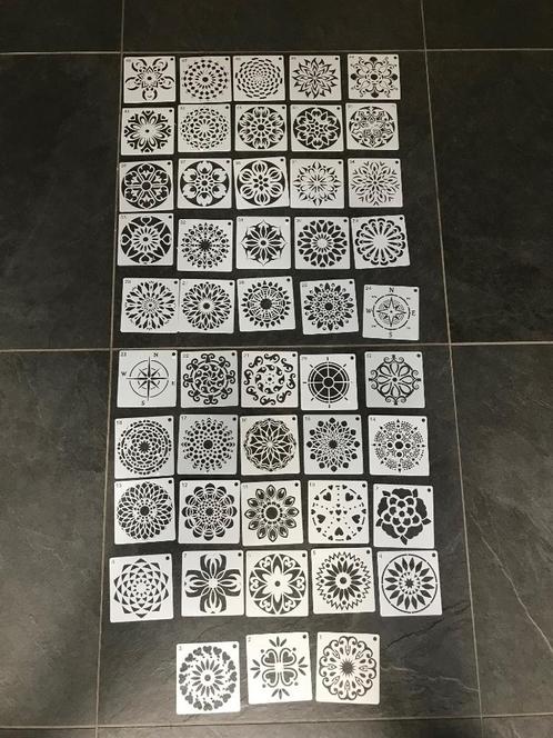 Mandala sjabloon stencil set van 48 stuks  Mandala sjabloon, Hobby en Vrije tijd, Schilderen, Nieuw, Overige typen, Ophalen of Verzenden