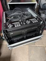 Dubbele dvd speler met previeuw monitoren incl. Flightcase, Ophalen, Gebruikt, Overige typen