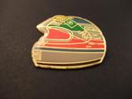 Ivan Capelli,  Italiaanse Formule 1-coureur ( helm) pin, Verzamelen, Speldjes, Pins en Buttons, Verzenden, Gebruikt, Overige onderwerpen