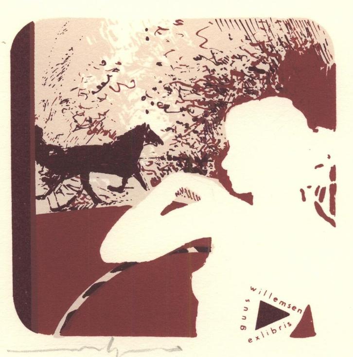 1921 Ex Libris België : Martin R. Baeyens, z.j., Antiek en Kunst, Kunst | Etsen en Gravures, Verzenden