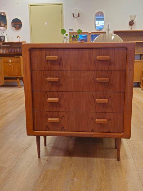 Vintage Silkeborg Deense Ladekast Kast Kastje, Huis en Inrichting, Kasten | Ladekasten, Zo goed als nieuw, Minder dan 100 cm, 25 tot 50 cm