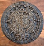 Aztec Sun Stone in koper/messing/brons, Antiek en Kunst, Ophalen of Verzenden