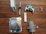 Nintendo Wii met 2 controllers en 4 spellen, Spelcomputers en Games, Spelcomputers | Nintendo Wii, Ophalen of Verzenden, Gebruikt