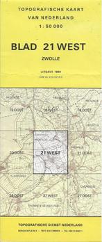 Pl1954 plattegrond blad 21 west Zwolle, Boeken, Atlassen en Landkaarten, Ophalen of Verzenden, Zo goed als nieuw