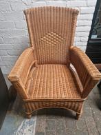 Stoel rotan, Ophalen of Verzenden, Zo goed als nieuw, Bruin, Eén