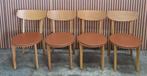 96 x Deense houten design cafe stoelen Artek Alvar Aalto, Ophalen of Verzenden, Zo goed als nieuw, Bruin, Vijf, Zes of meer stoelen